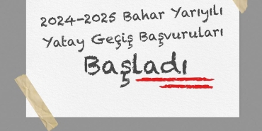 ATAAÖF 2025 Bahar Dönemi Yatay Geçiş Başvuruları