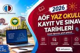 2026 AÖF Yaz Okulu