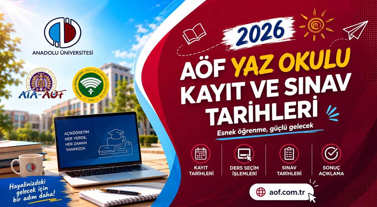 2026 AÖF Yaz Okulu Kayıt İşlemleri 2026 AÖF Yaz Okulu