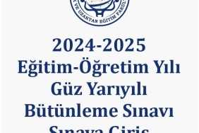 2025 ANKUZEF Güz Yarıyılı Bütünleme Sınavı Sınava Giriş Belgeleri