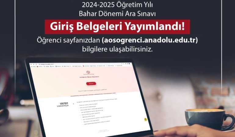 2025 Bahar Dönemi Ara Sınav Giriş Belgeleri