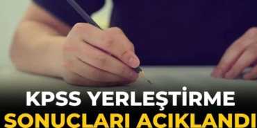KPSS Yerleştirme Sonuçları