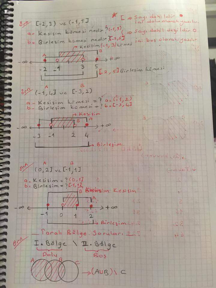 Matematik Ünite 1 Ders Notları