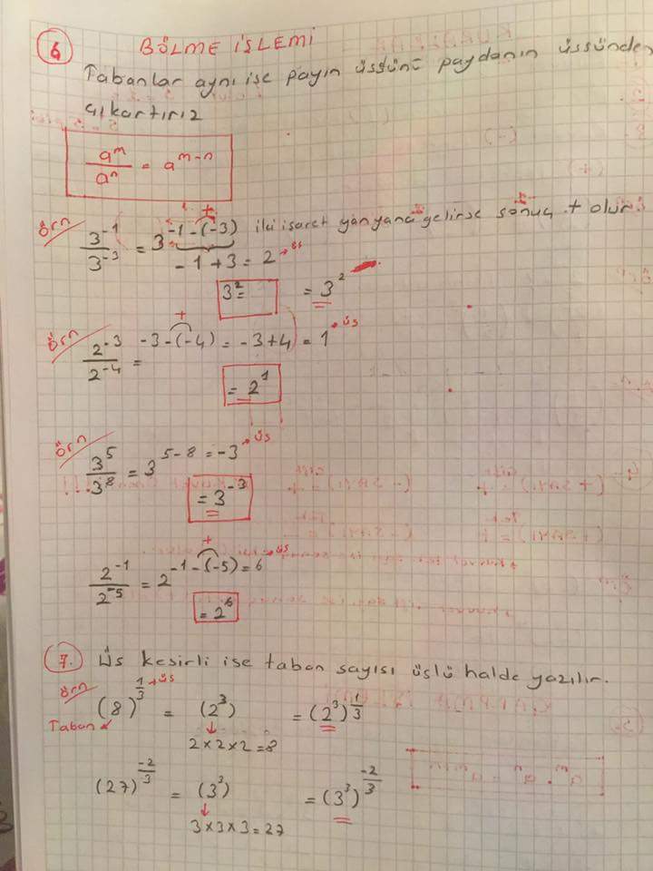 Matematik Ünite 1 Ders Notları