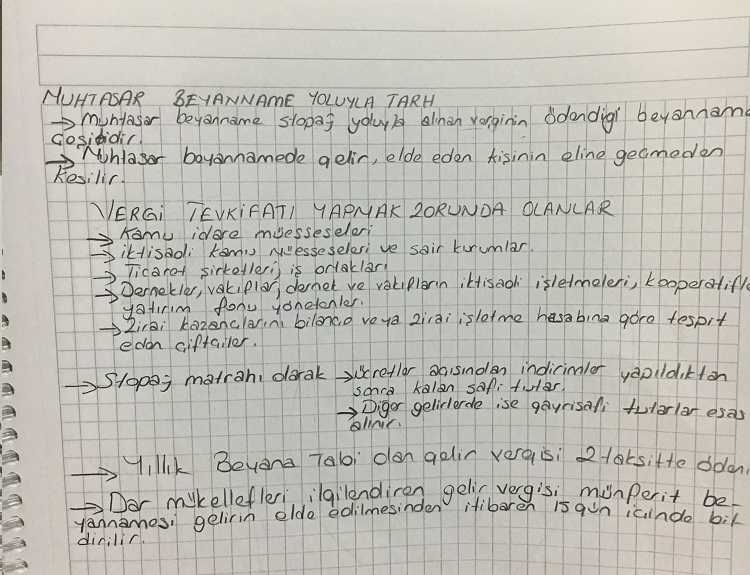 Türk Vergi Sistemi Ders Notları