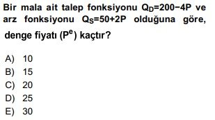 matematiksel iktisat çıkmış sorular